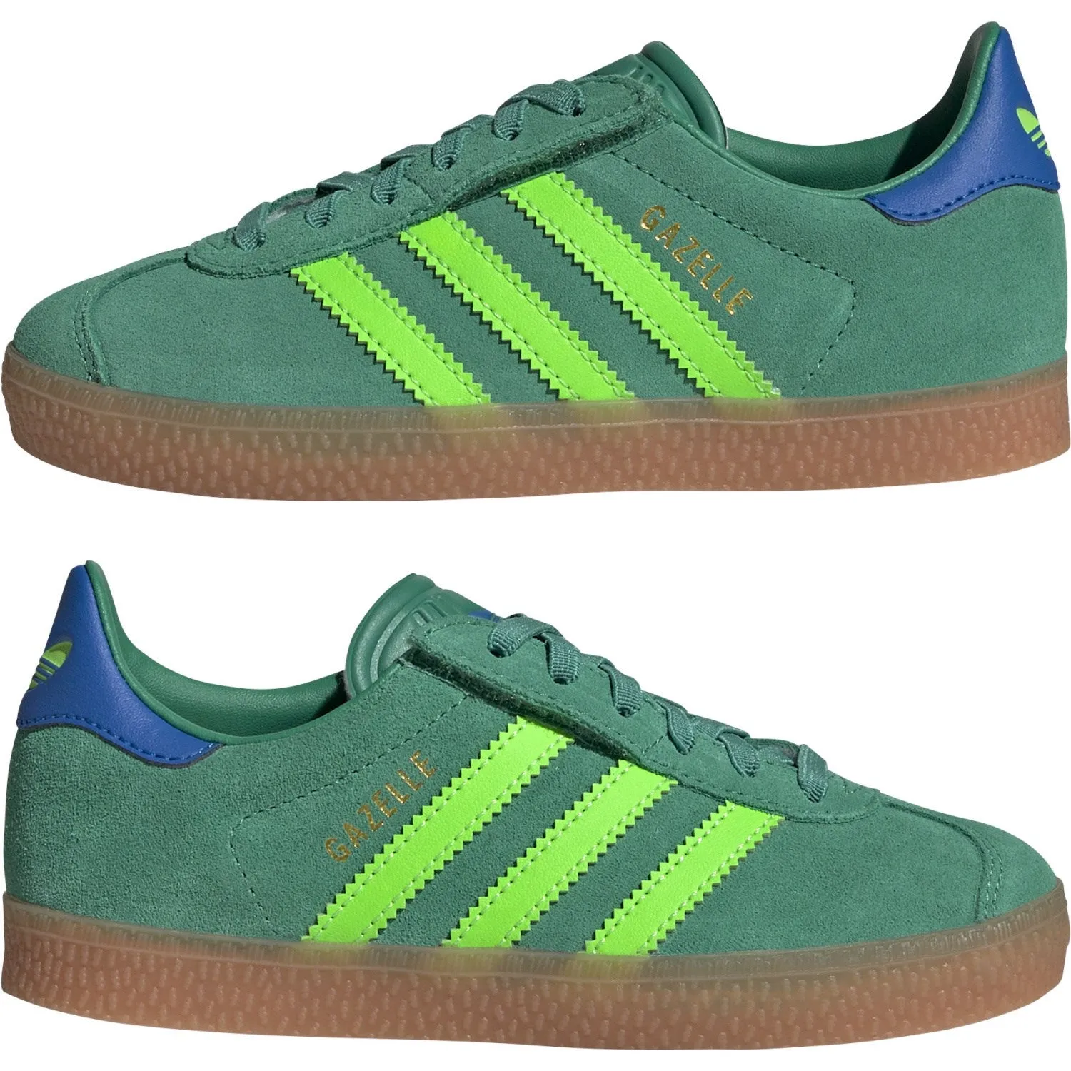 adidas Originals Semi Court Grün/Solargrün/Blauvogel Gazelle Cf El C Sneaker