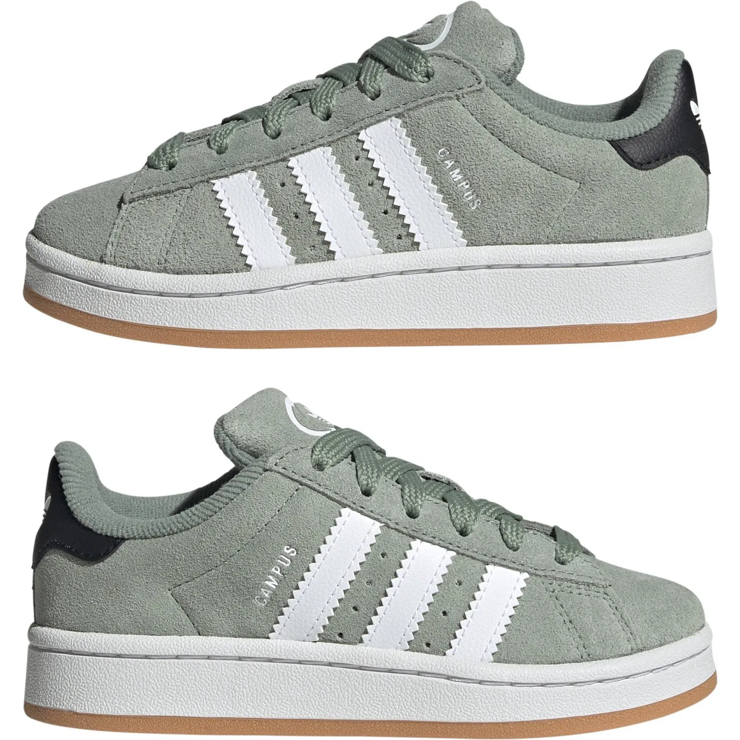 adidas Originals Silber Grün/Ftwr Weiß/Gum 2 Campus 00S C Sneakers