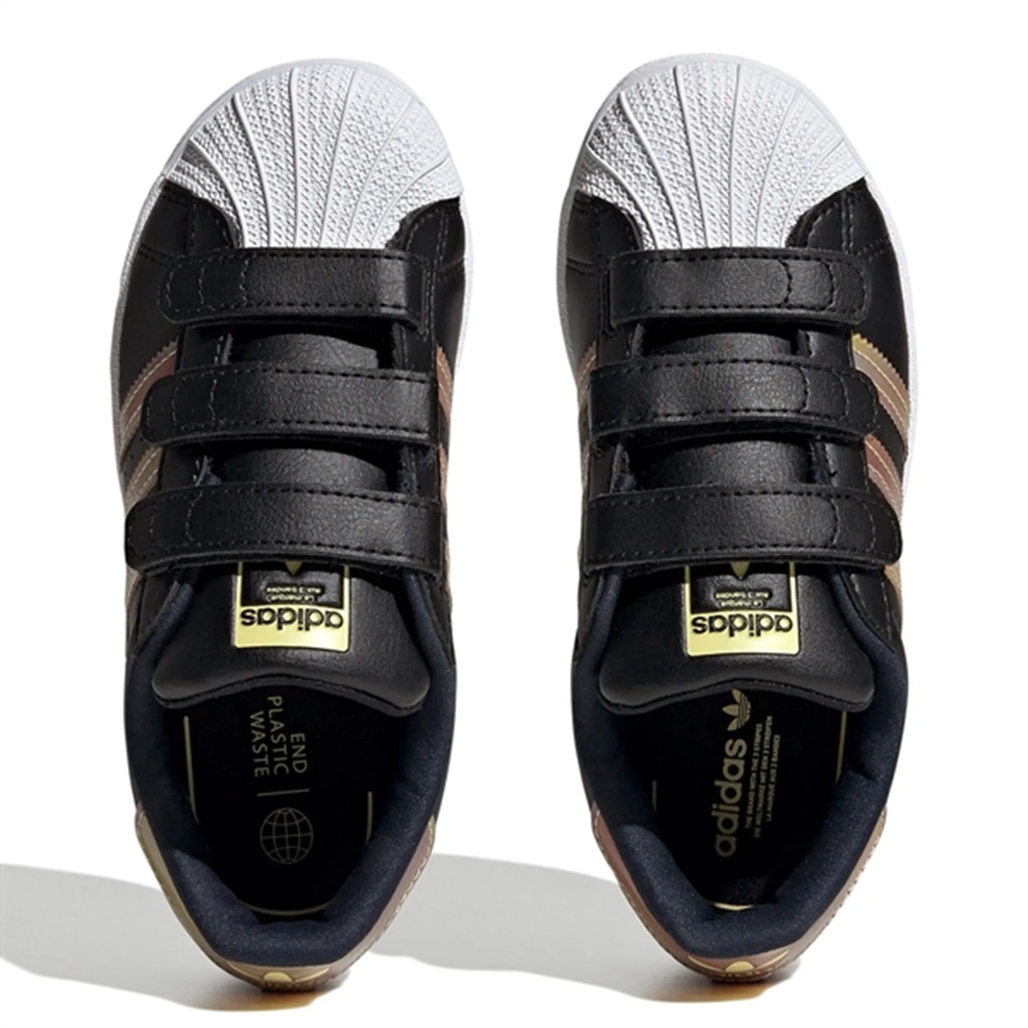 adidas Originals Superstar Sneakers Kernschwarz / Purrus