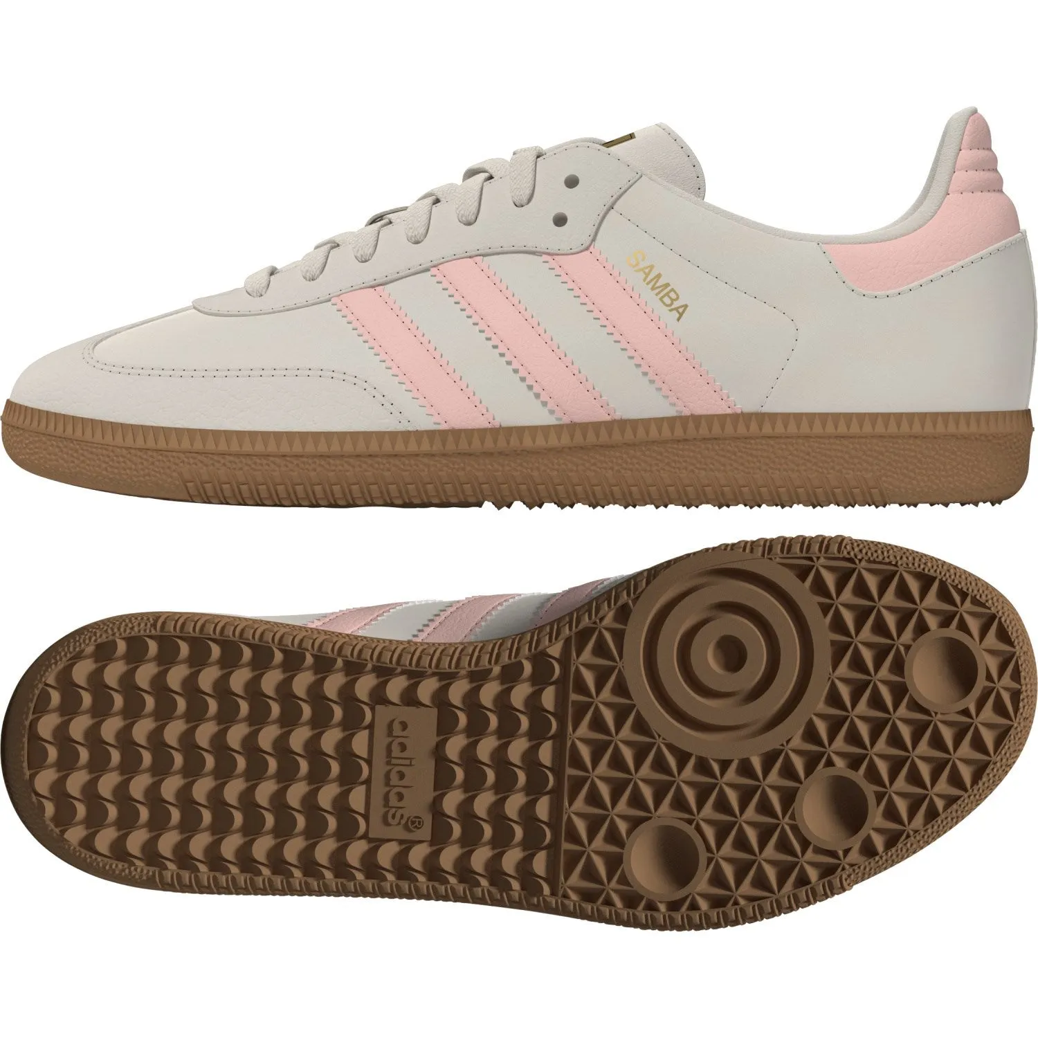 adidas Originals Wonder Weiß/Klarorange/Gum 3 Samba Og J Sneakers