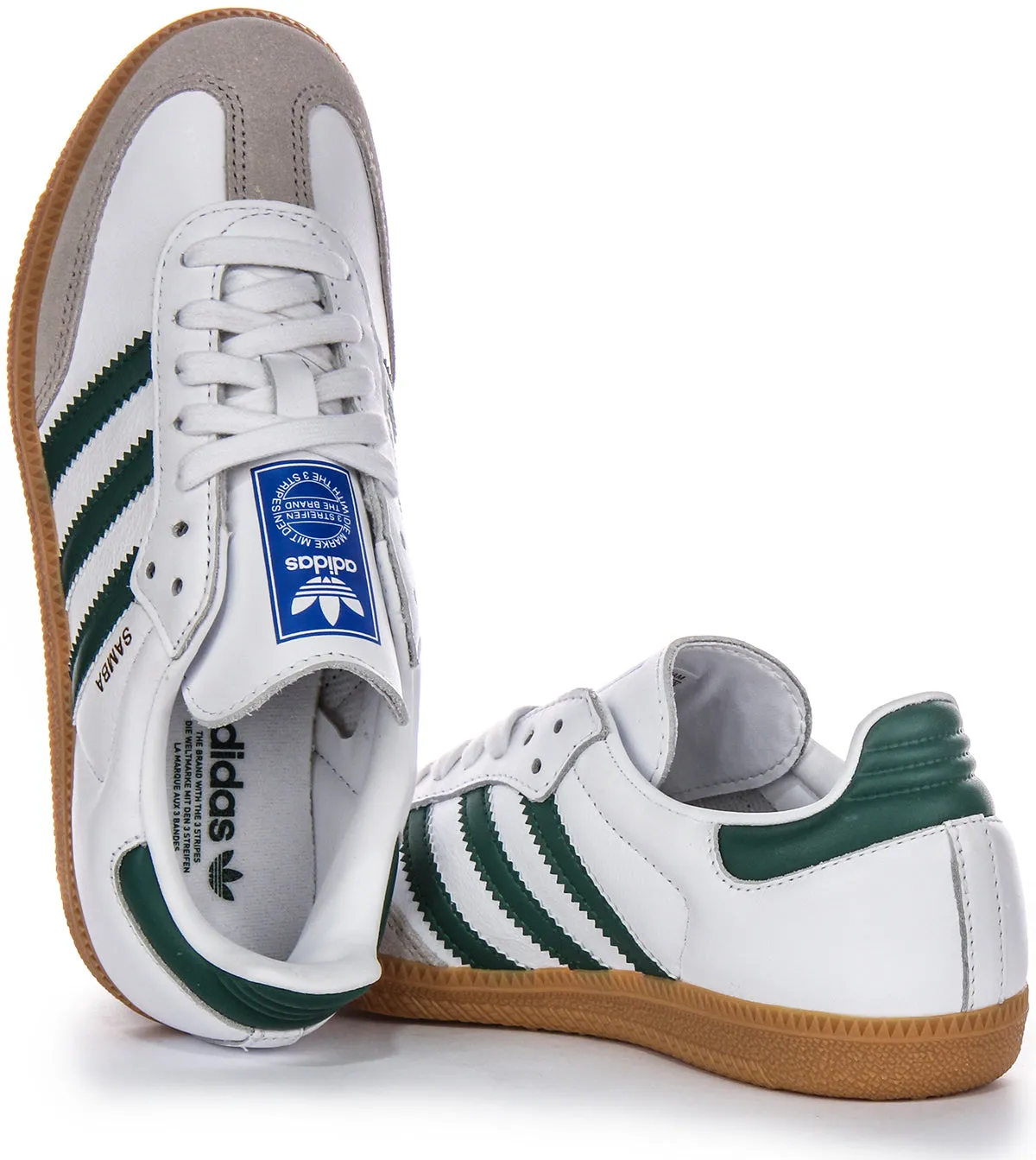 Adidas Samba OG in Weiß-Grün Schuhe Adidas