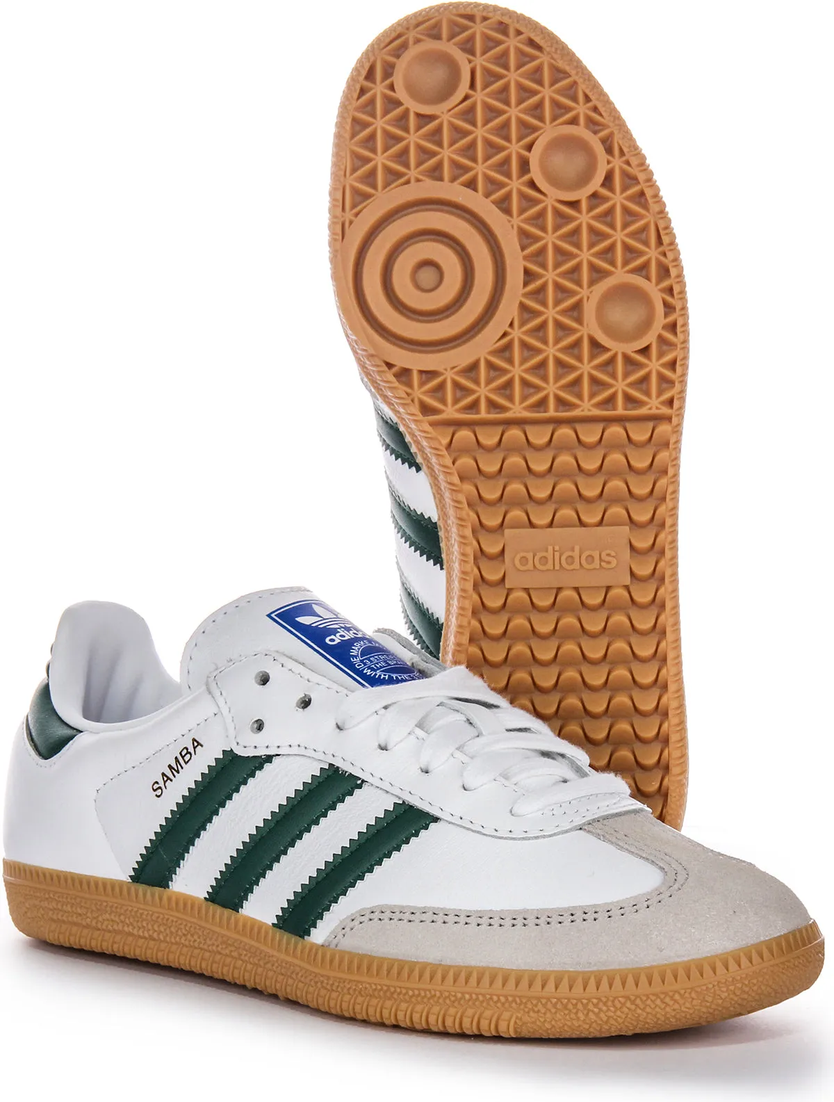 Adidas Samba OG in Weiß-Grün Schuhe Adidas