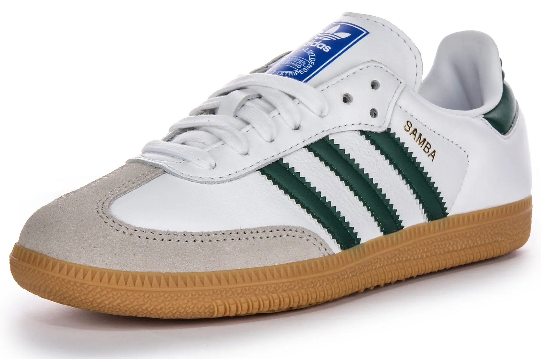 Adidas Samba OG in Weiß-Grün Schuhe Adidas
