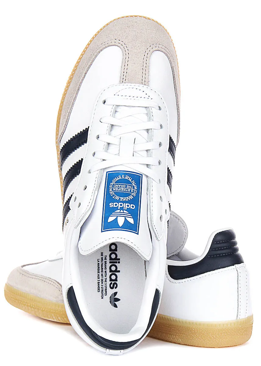Adidas Samba OG in Weiß Marine für Jugendliche Schuhe Adidas