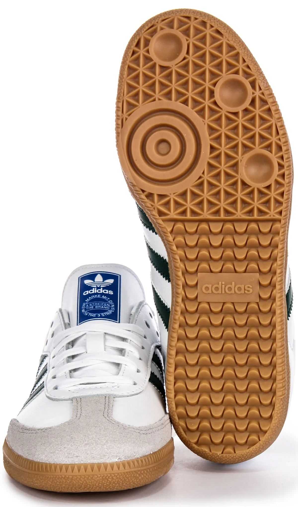 Adidas Samba OG J in Weiß Grün für Jugendliche Schuhe Adidas