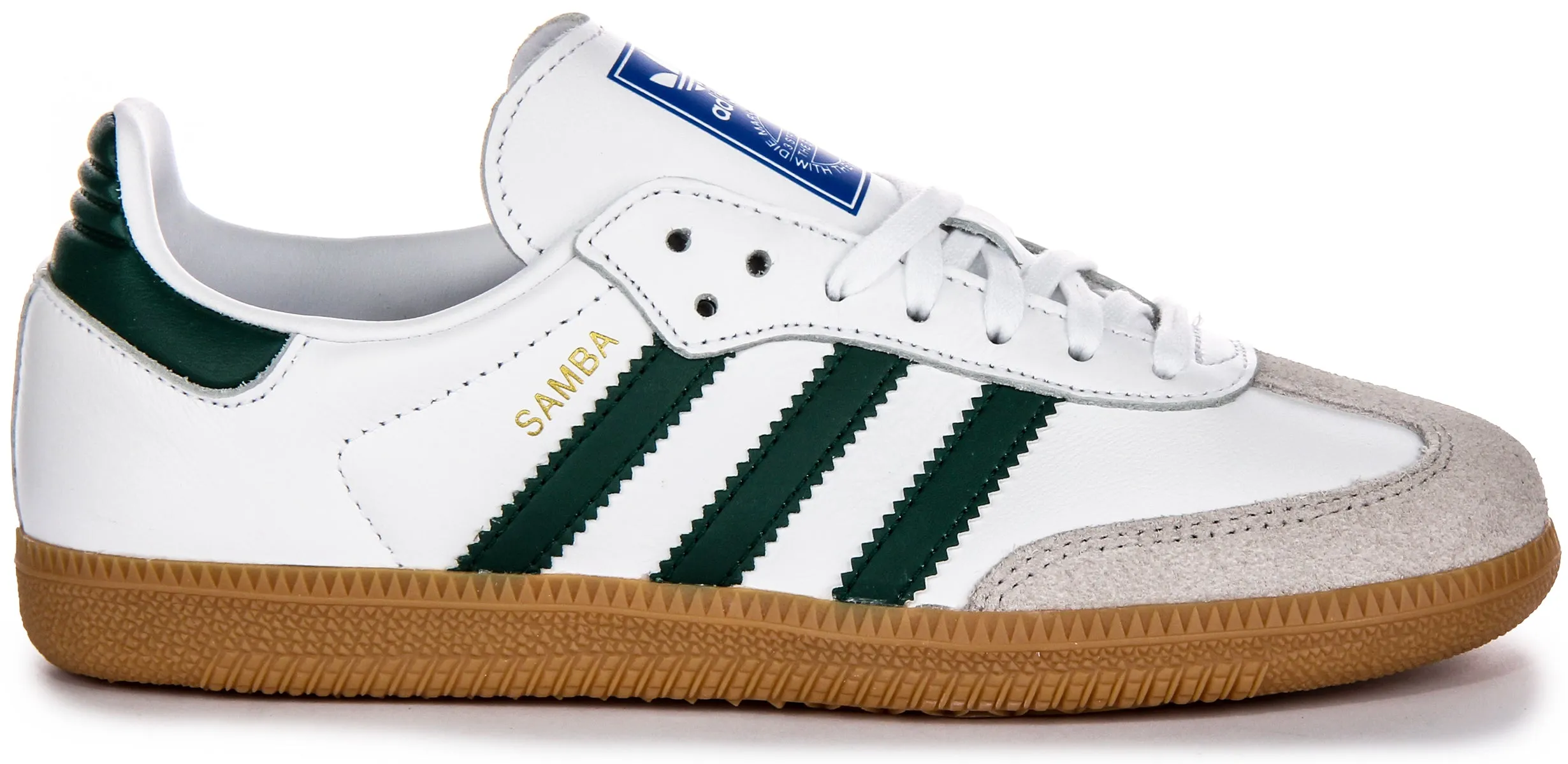 Adidas Samba OG J in Weiß Grün für Jugendliche Schuhe Adidas
