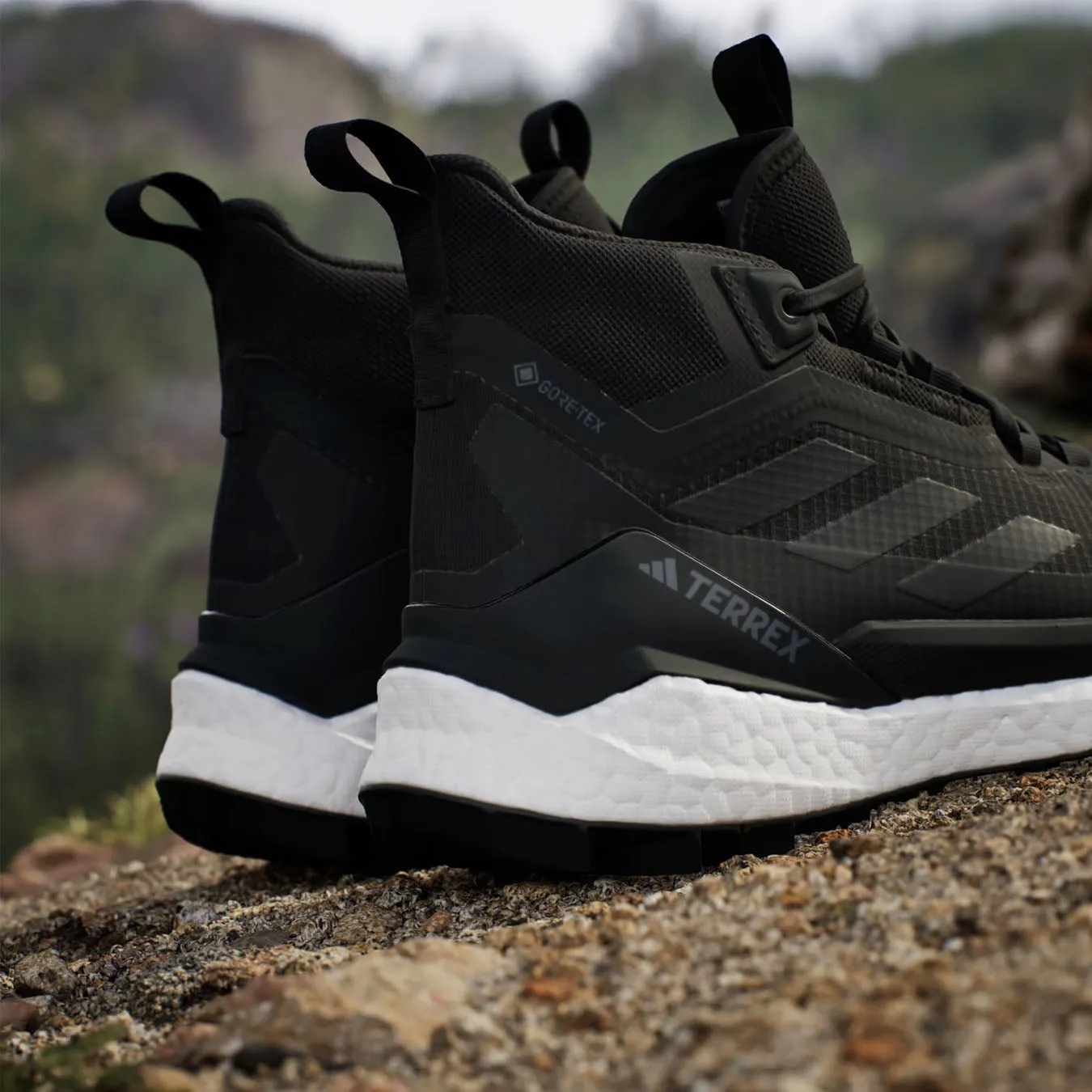 Adidas Terrex Damen Free Hiker 2 Gore-Tex Wanderschuhe Core Black / Core Black / Cloud White