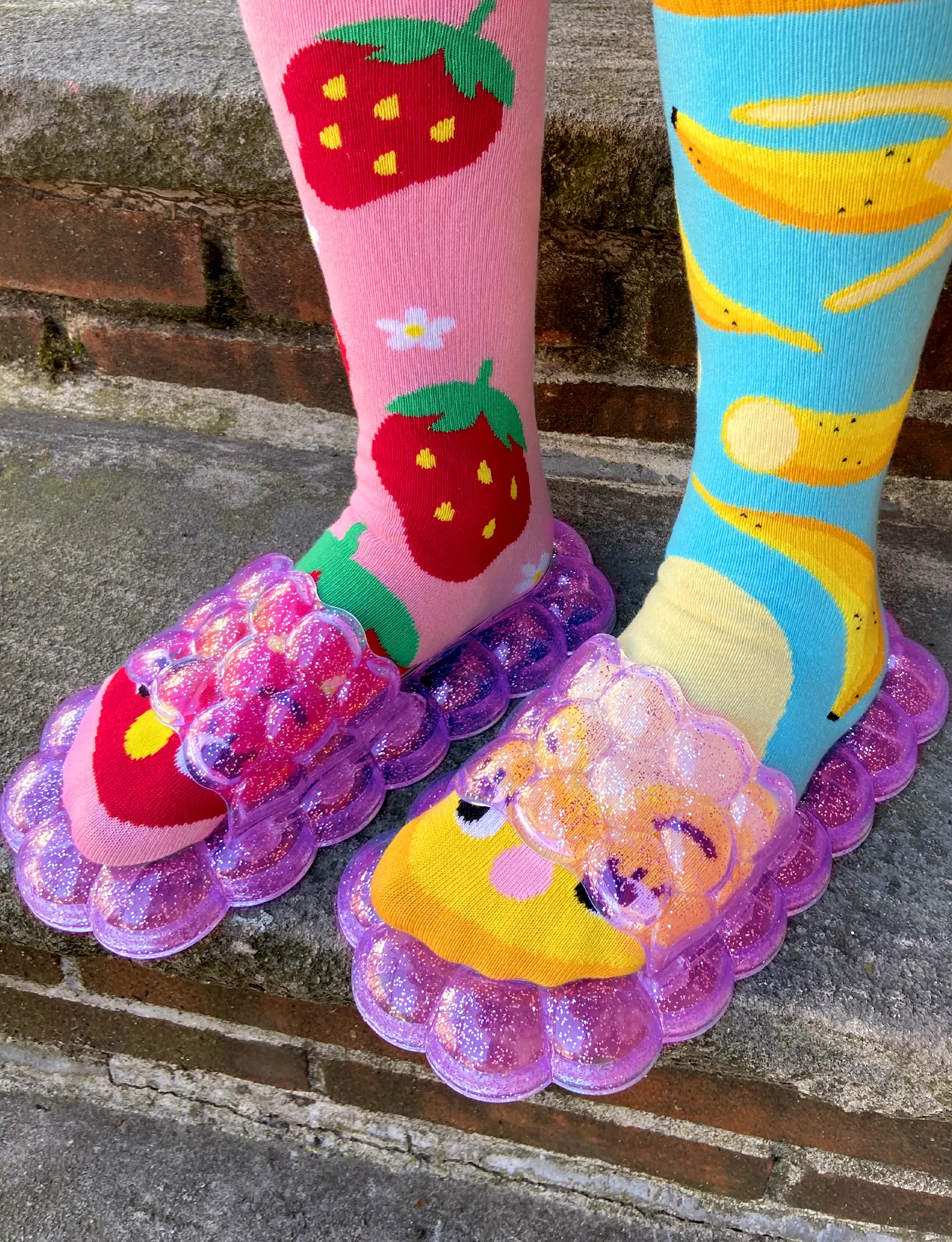 Erwachsene Hot Pink Bubble Slides