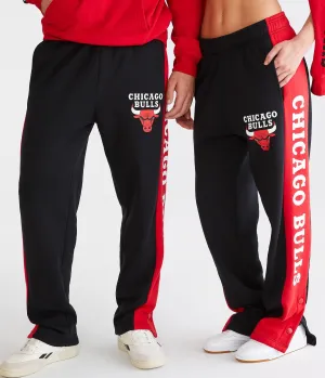 Aeropostale Herren Chicago Bulls Snap Sweathose - Größe XS - Baumwolle - Teen Mode & Bekleidung Schwarz Aeropostale