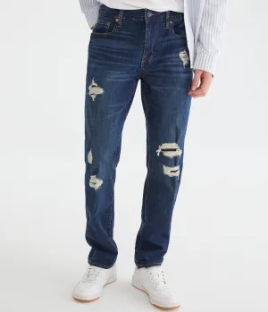Aeropostale Herren Slim Premium Jeans mit LYCRA FREEF!T Technologie - Blau - Größe 32X34 - Baumwolle - Teen Fashion & Bekleidung Dunkelblau Aeropostale