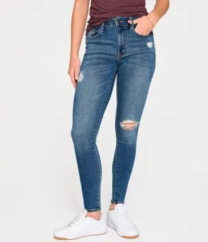 Aeropostale Damen Premium Seriously Stretchy High-Rise Jegging - Blau - Größe 00 S - Baumwolle - Teen Fashion & Bekleidung Dunkelblau Aeropostale