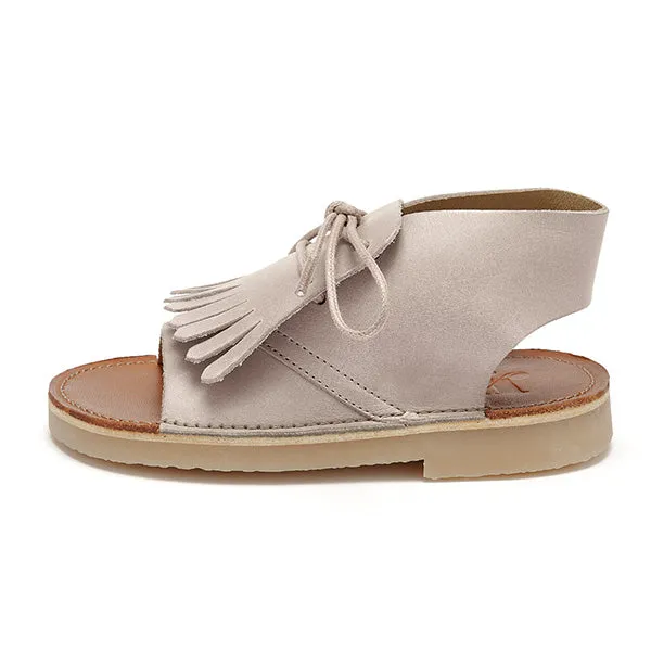Agnes Kilted Boot Sandal Nerz Leder
