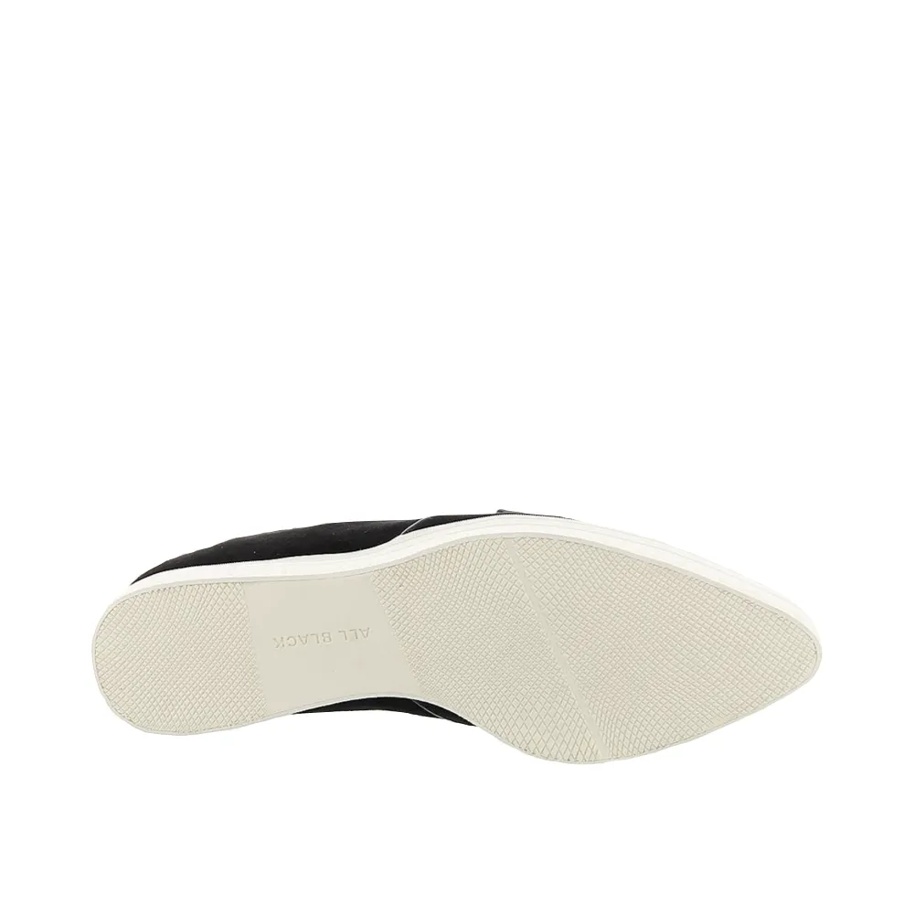 All Black Damen Wildleder-Slip-On in Schwarz