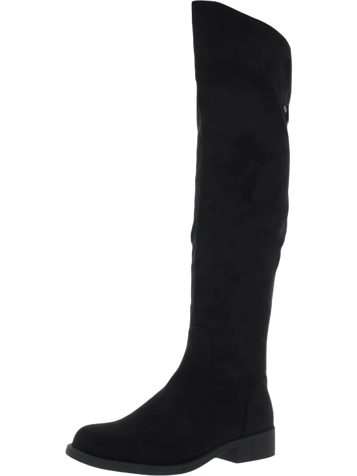 Allicce Damen Kunstleder Freizeit-Über-die-Knie-Stiefel Ecco Schuhe