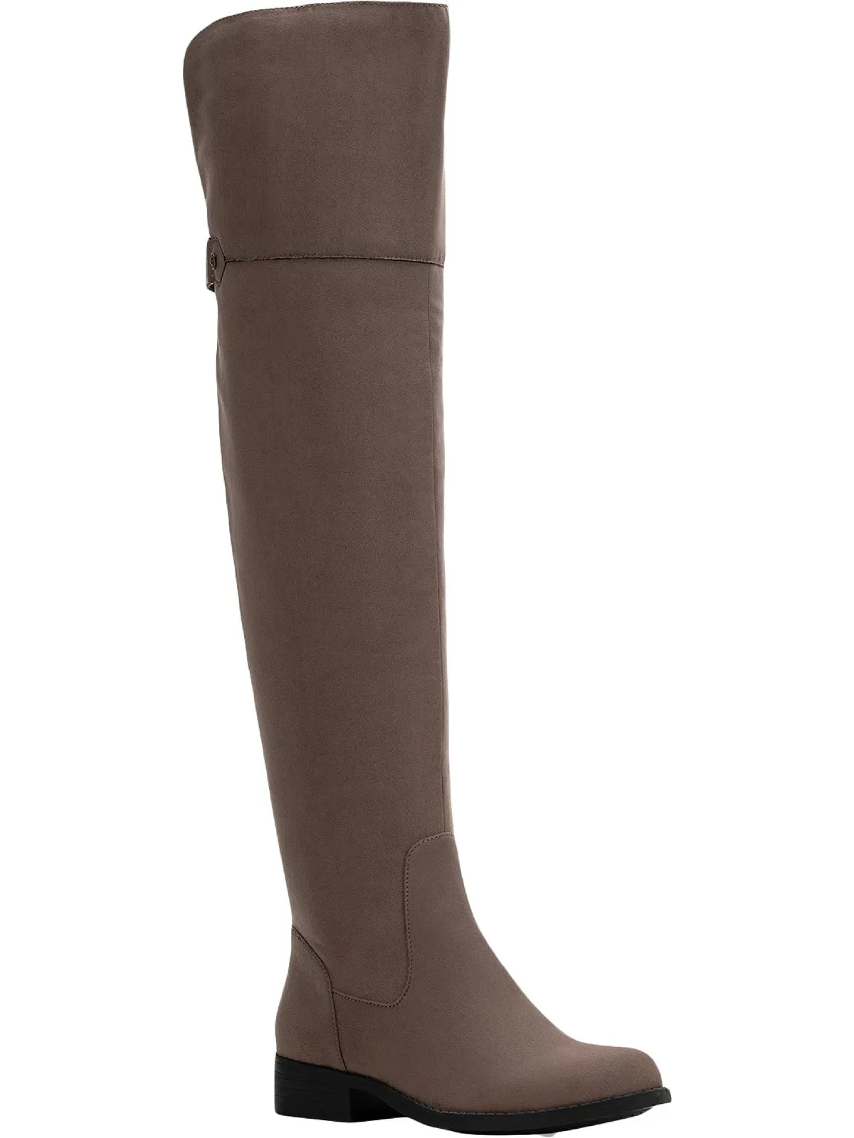Allicce Damen Kunstleder Freizeit-Über-die-Knie-Stiefel Ecco Schuhe