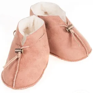 Alwero Baby Hausschuhe Emo Velours Hellbraun