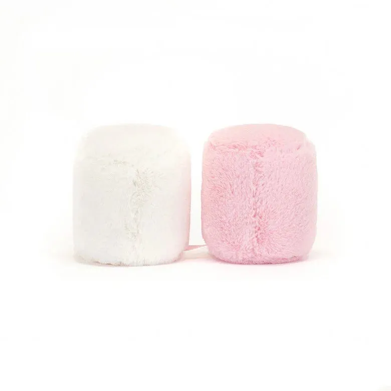 Amüsierbare rosa und weiße Marshmallows