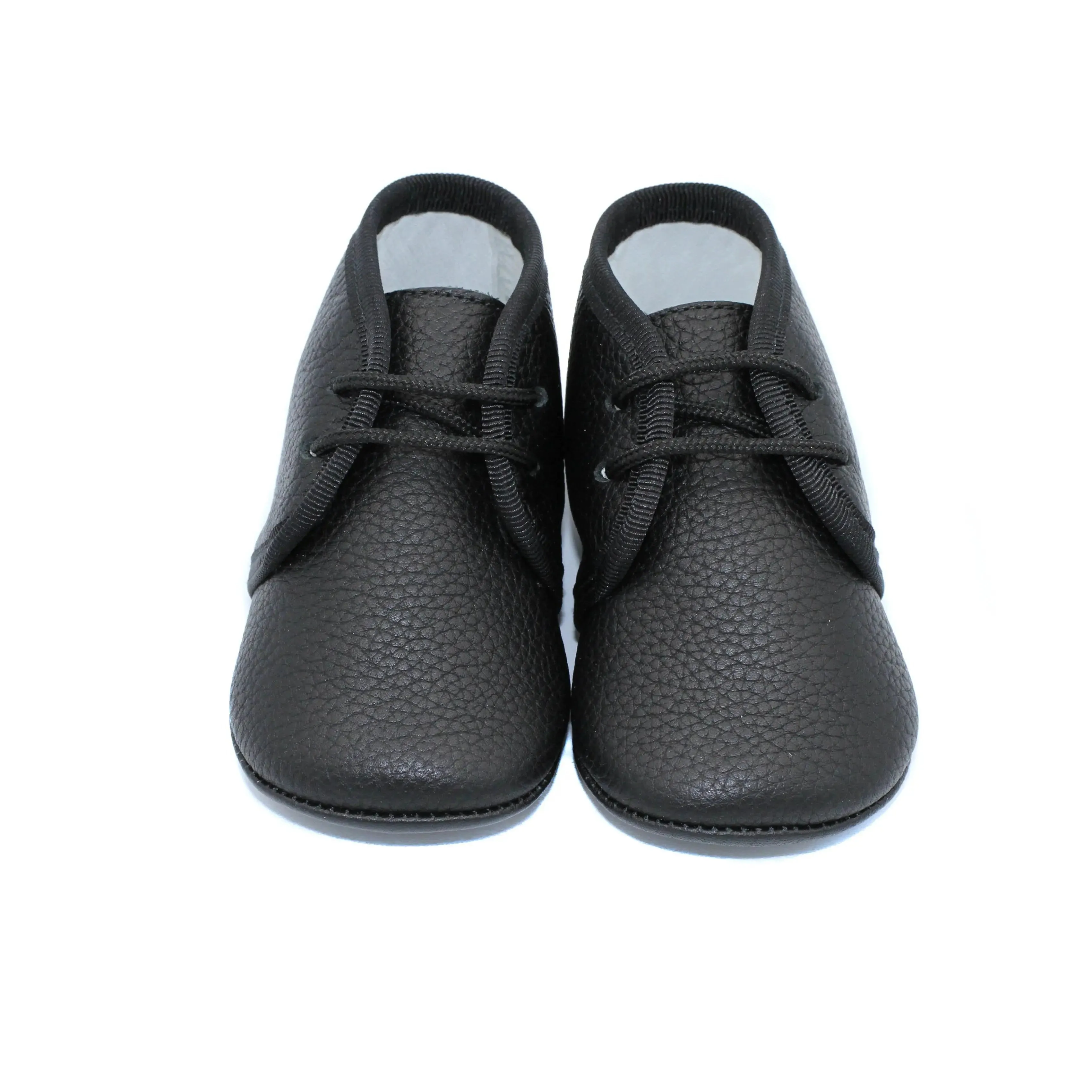 Andres- Baby-Stiefelchen aus schwarzem Leder