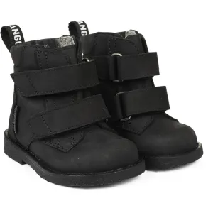 Angulus Black Beginner Tex-Stiefel mit Logo und Klettverschluss