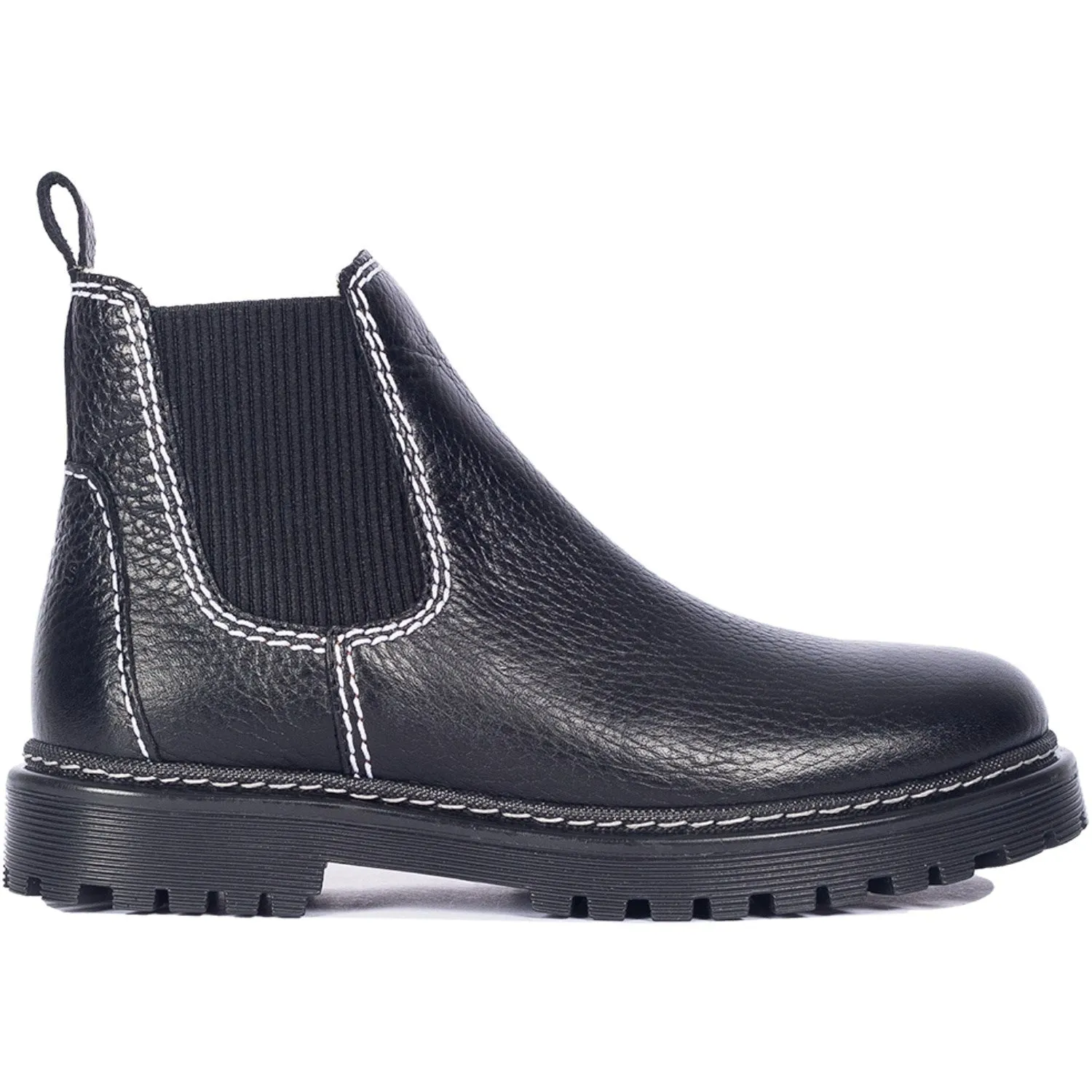 Angulus Black/Black Chelsea-Stiefel mit weicher Wollfutterung