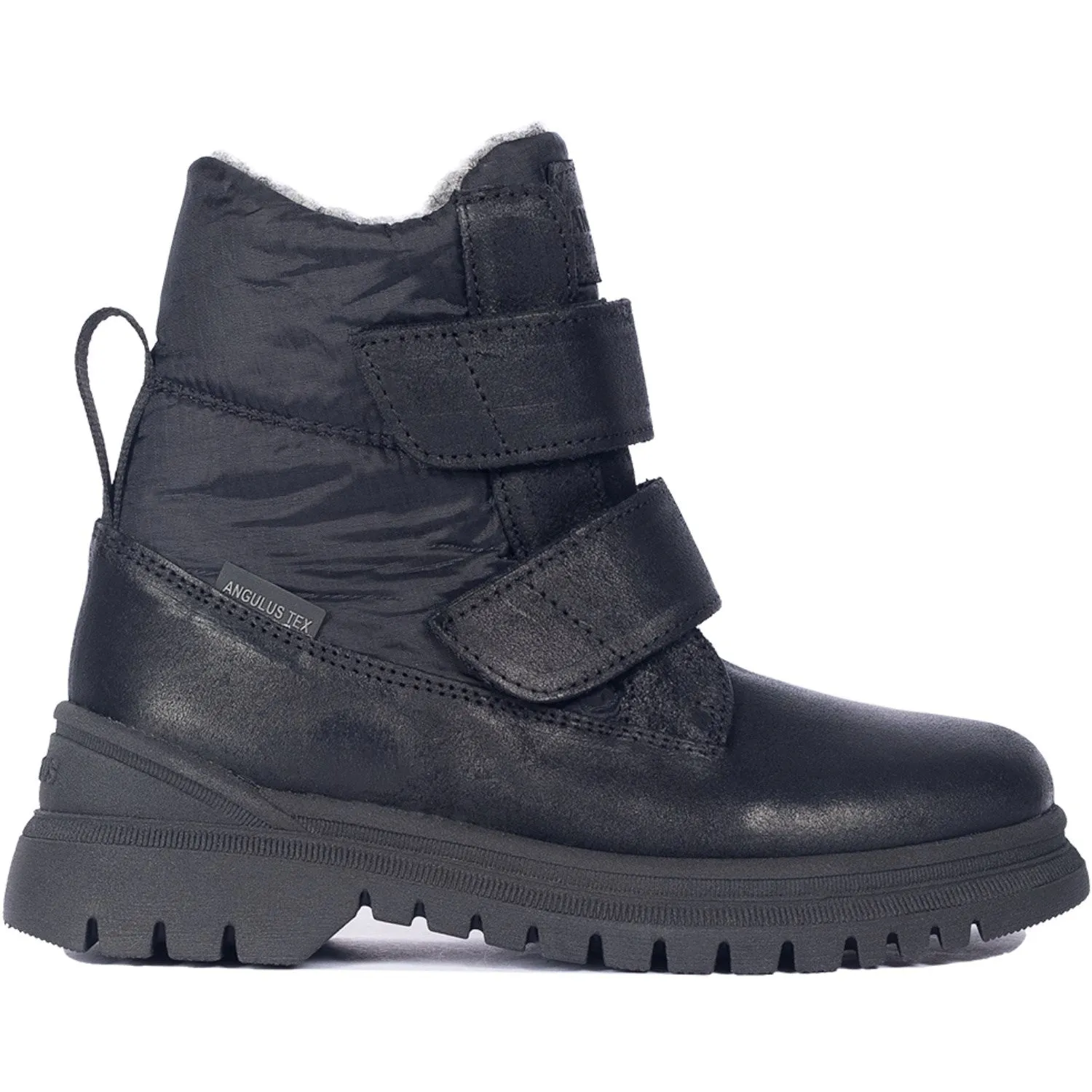 Angulus Schwarz/Schwarz Recyceltes Ripstop-Tex undefinierter Stiefel Mit LAndostrop