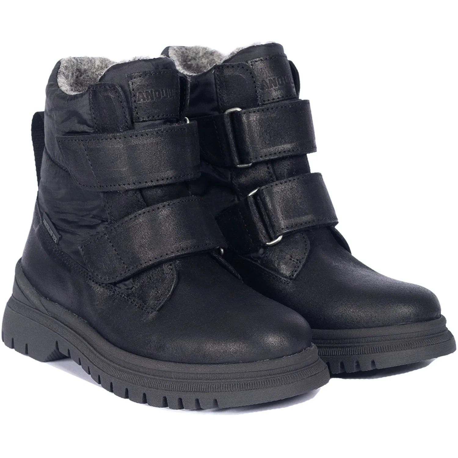 Angulus Schwarz/Schwarz Recyceltes Ripstop-Tex undefinierter Stiefel Mit LAndostrop