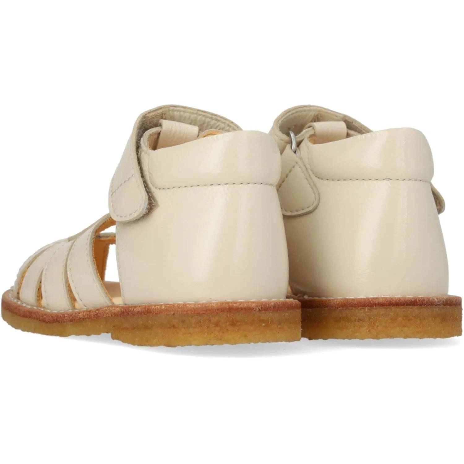 Angulus Buttermilk Anfänger-Herzsandalette mit Klettverschluss