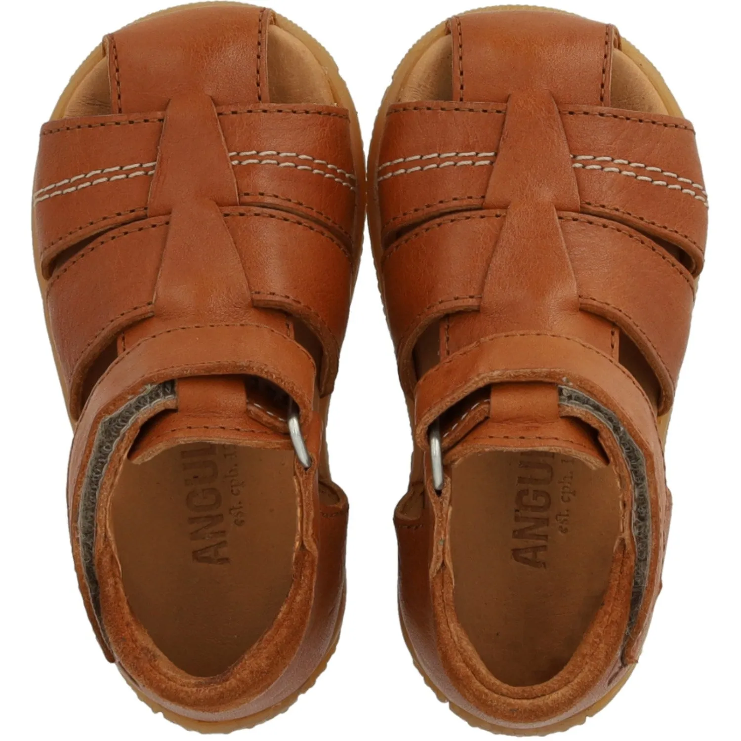 Angulus CAndnac Barnets Erster Sandalen Mit Kontraststichen