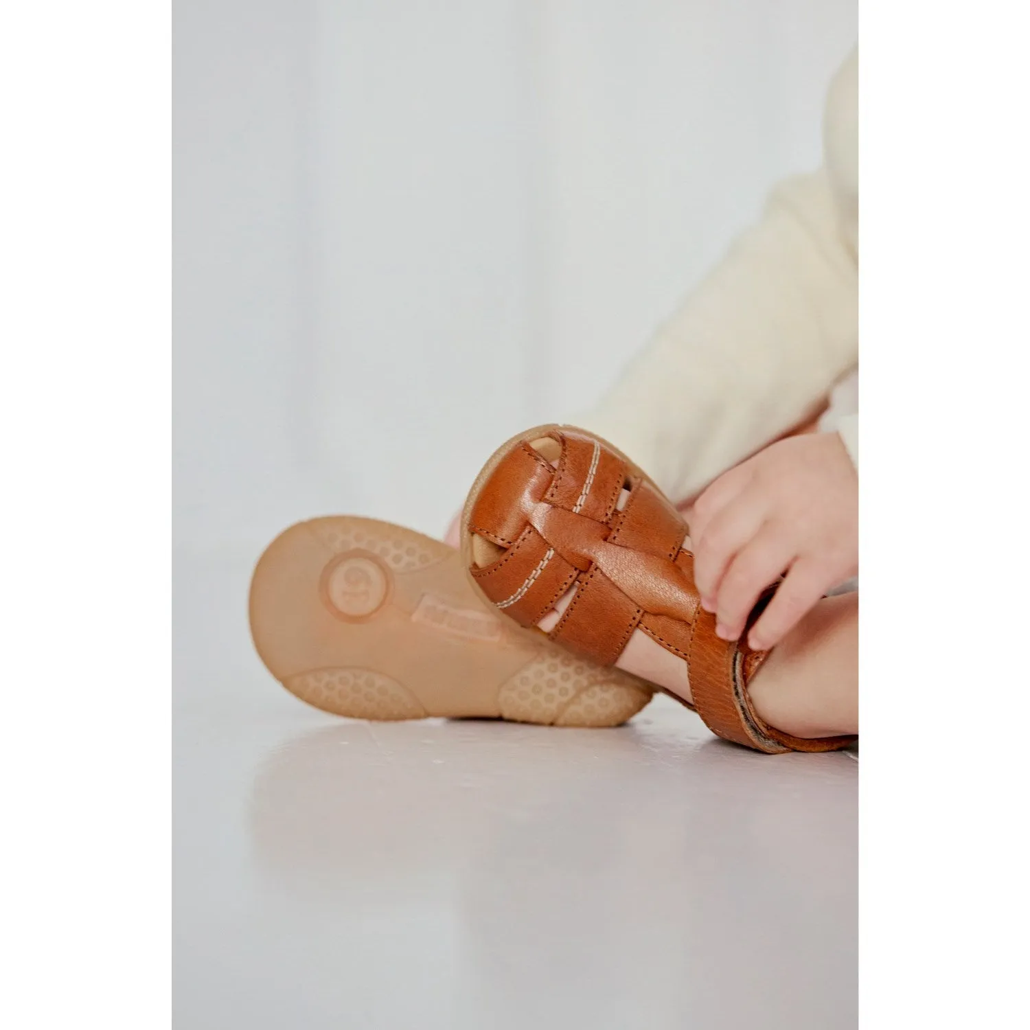 Angulus CAndnac Barnets Erster Sandalen Mit Kontraststichen