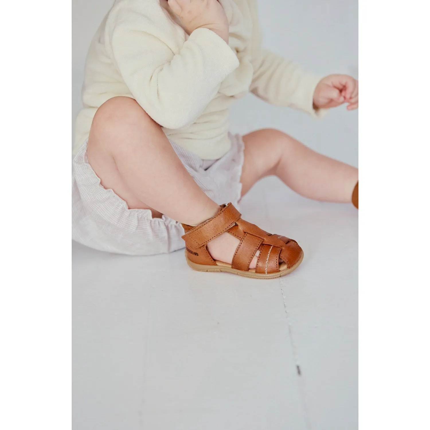 Angulus CAndnac Barnets Erster Sandalen Mit Kontraststichen