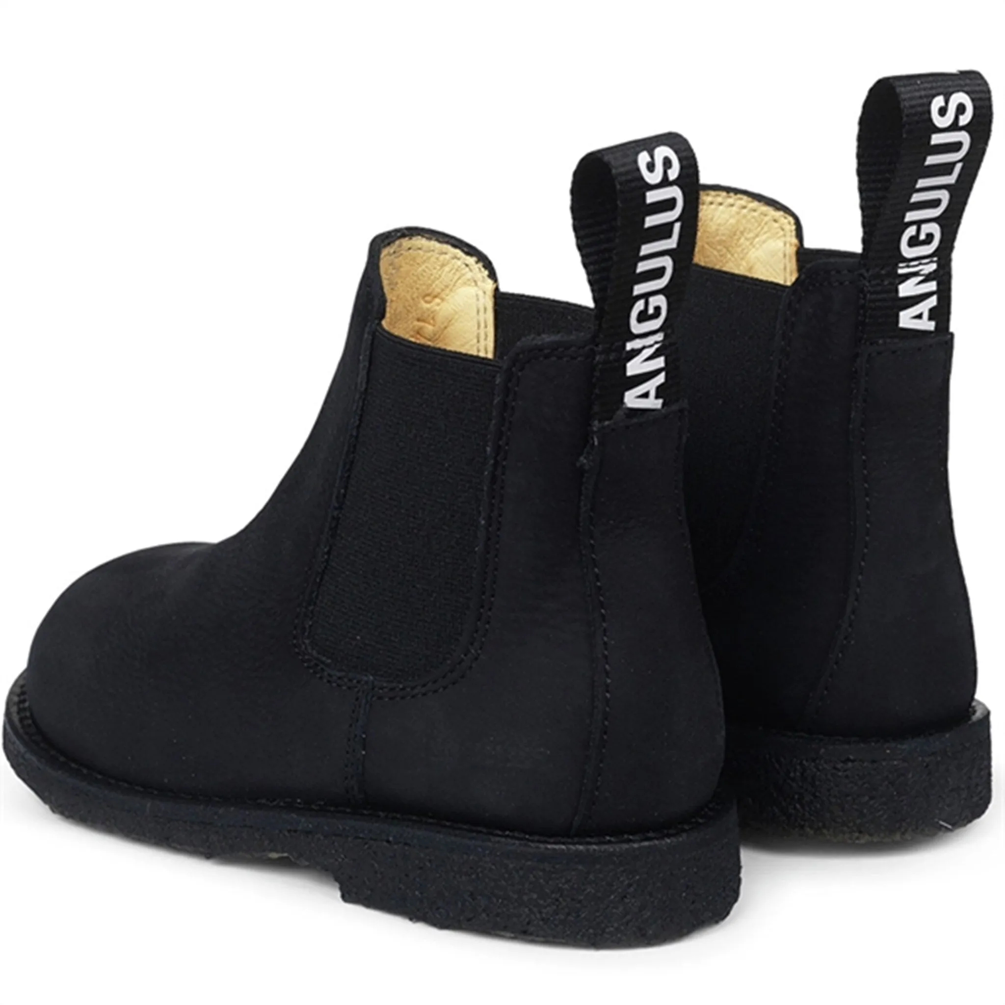 Angulus Chelsea Stiefel mit elastischem Einsatz Schwarz