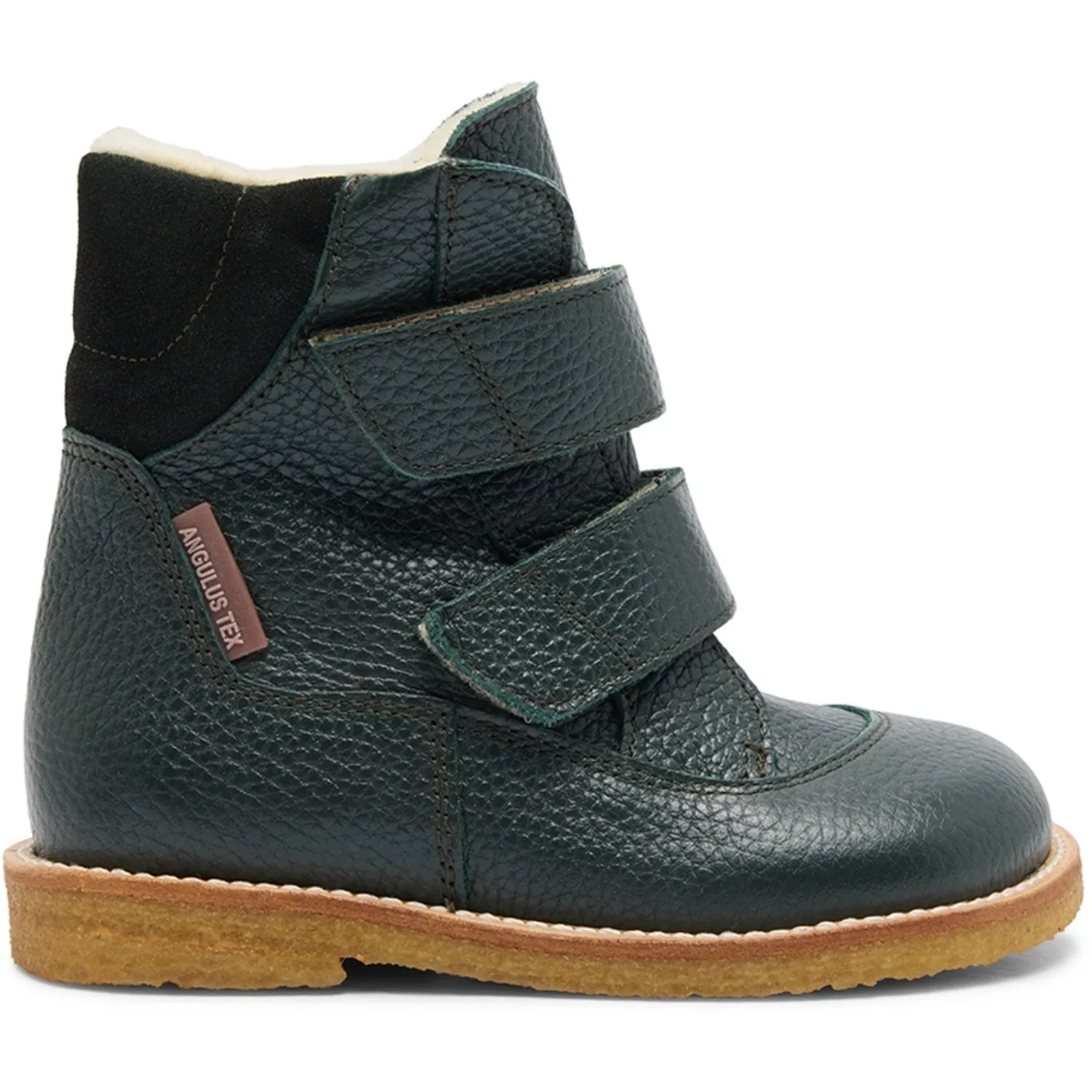 Angulus Deep Teal/Deep Teal Textil-Stiefel mit Klettverschluss