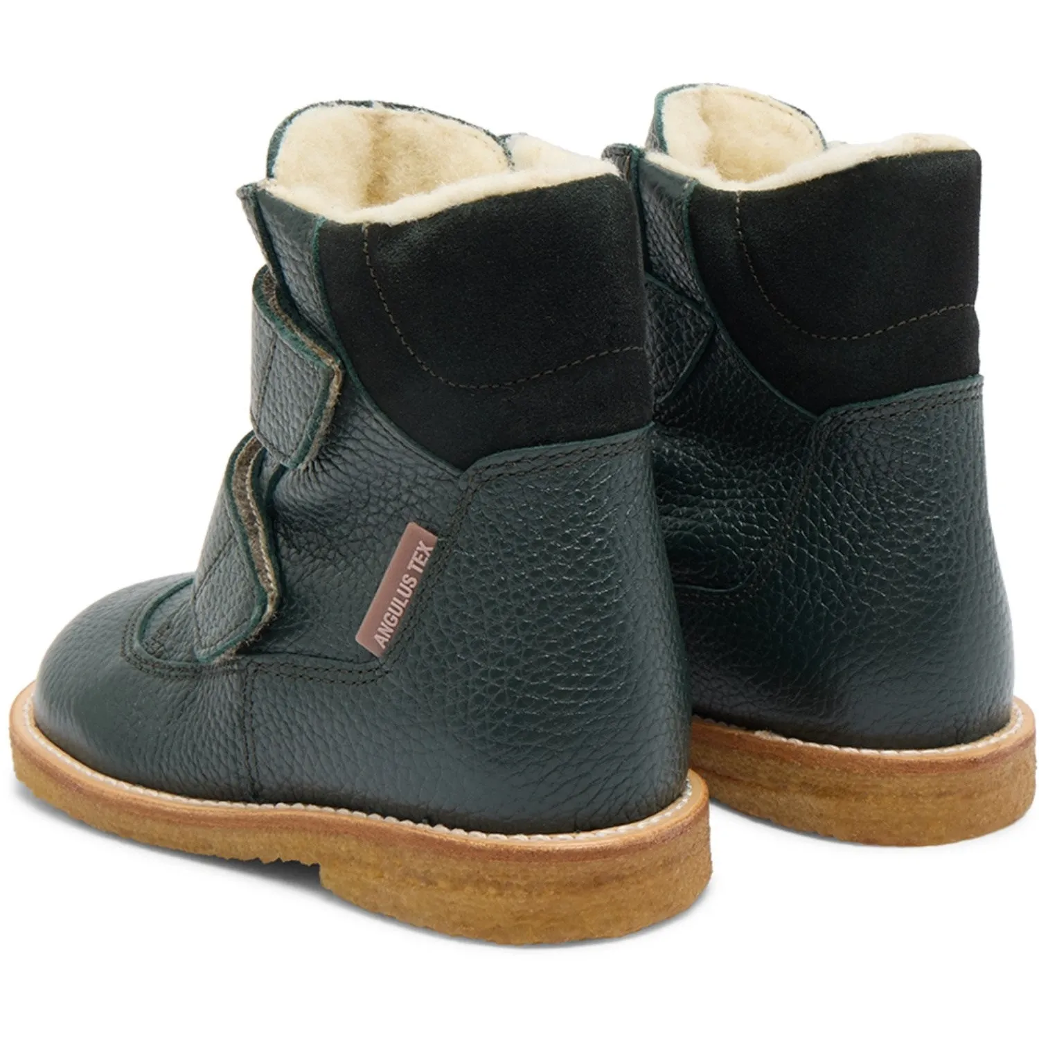 Angulus Deep Teal/Deep Teal Textil-Stiefel mit Klettverschluss