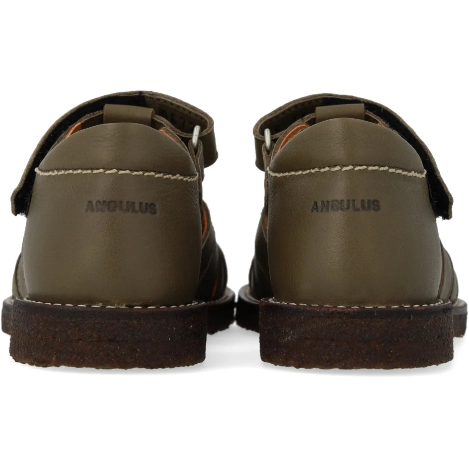 Angulus Forrest/Marshland Druck Leder Sandale Mittel Sternendetail