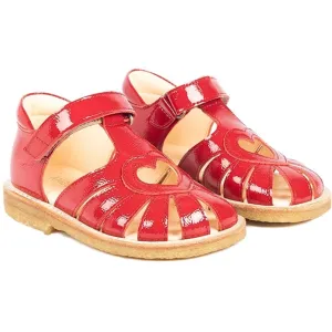 Angulus Hjerte Sandalen Dunkelrot