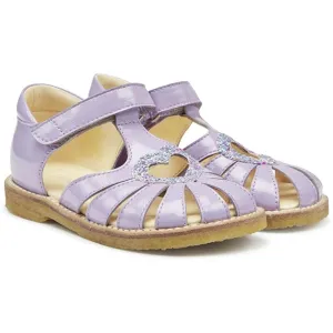 Angulus Hjerte Sandalen Lila/Konfetti Glitzer