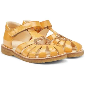 Angulus Hjerte Sandalen Mandarin/Mandarin Glitzer