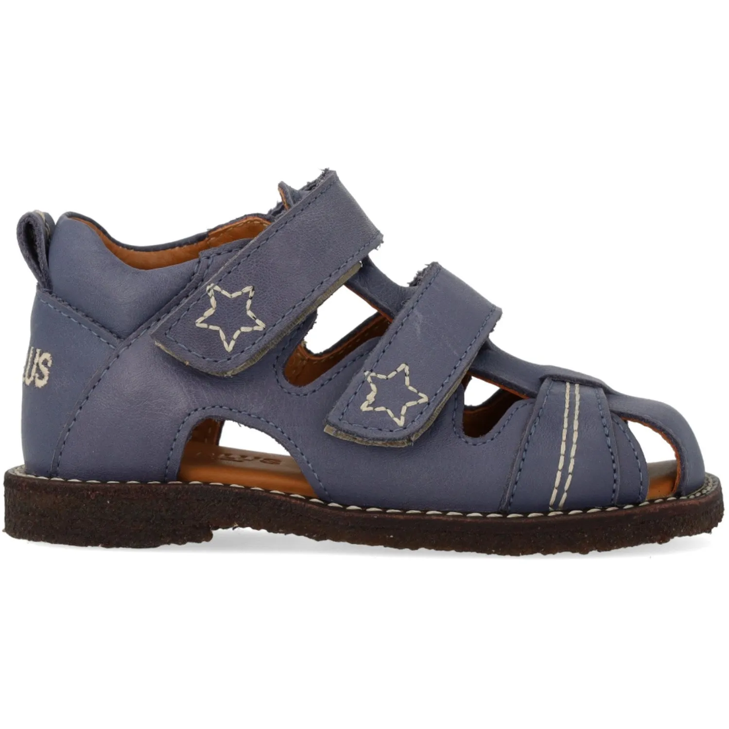 Angulus Indigo Sandalen Mit Sternstickerei