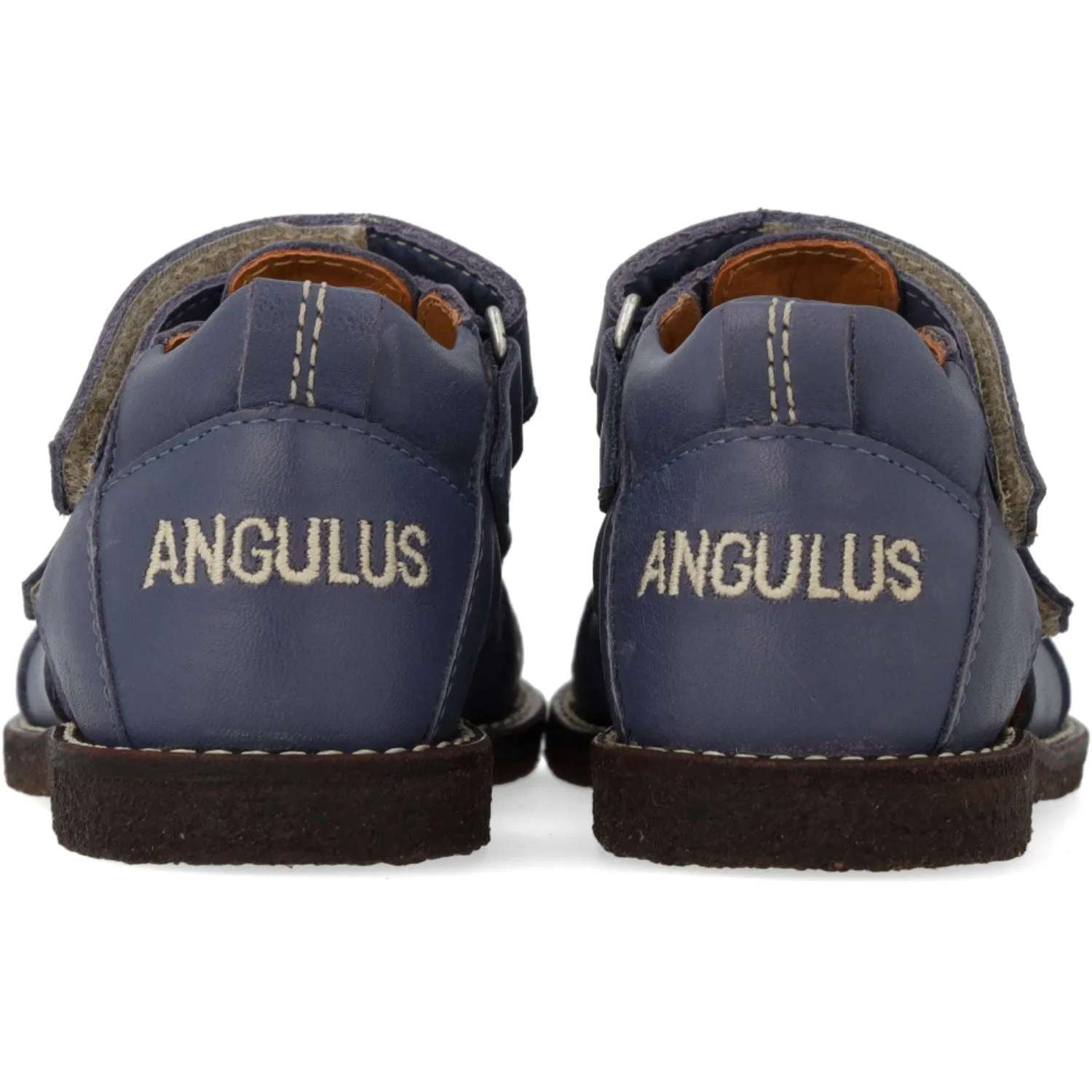 Angulus Indigo Sandalen Mit Sternstickerei
