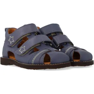 Angulus Indigo Sandalen Mit Sternstickerei