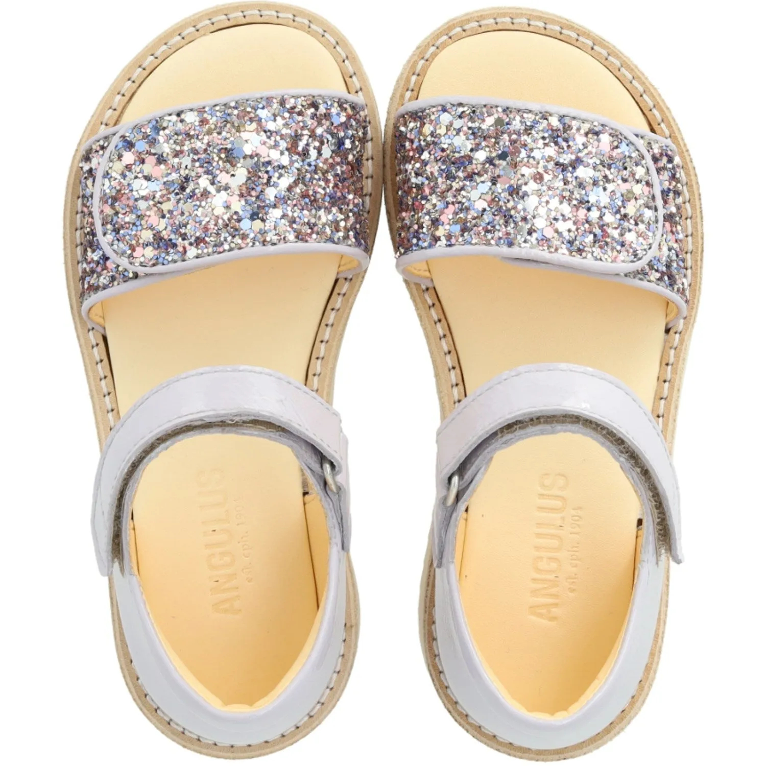 Angulus Lilac/Pastel Multi Glitzer Laksandal Mit Funkelnder Glitzerdetail