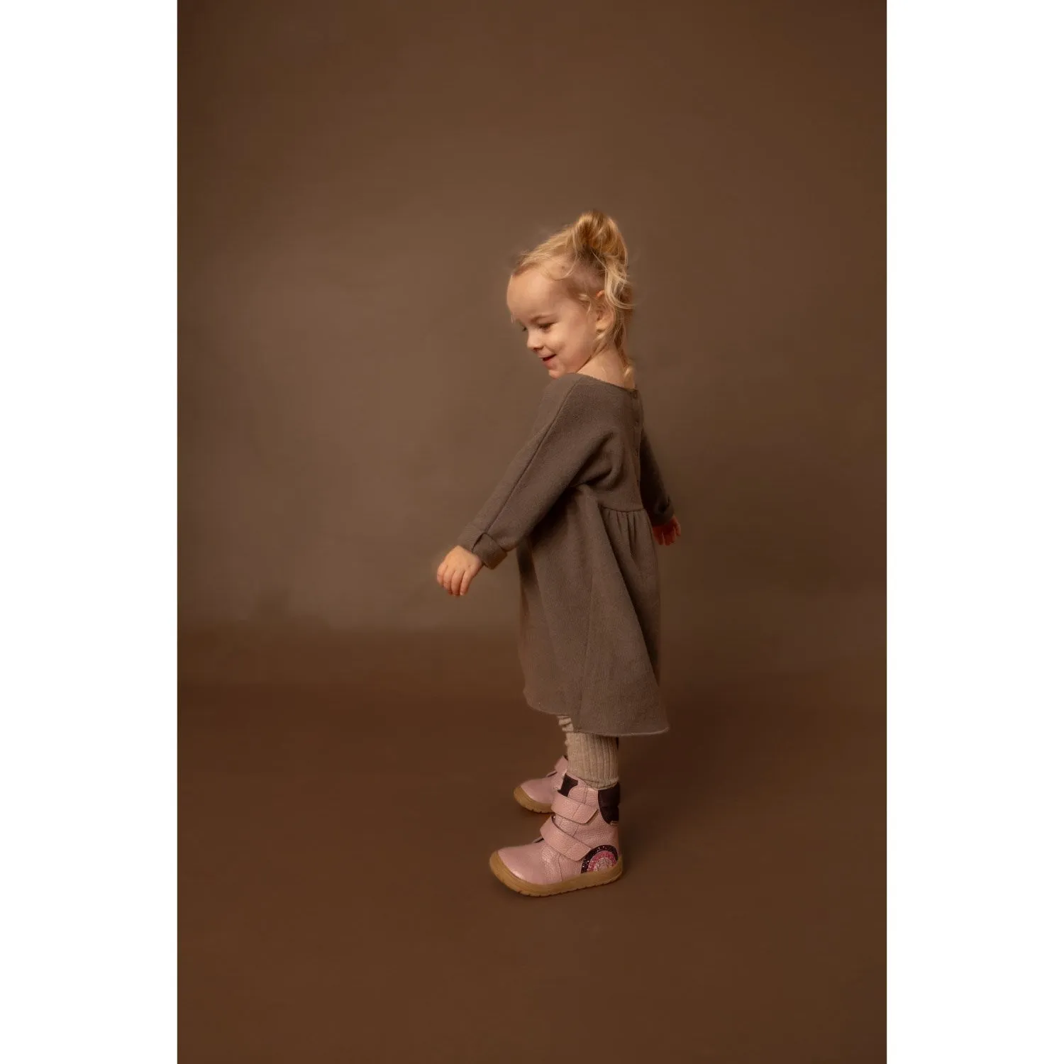 Angulus Mauve/Staubige Aubergine Tex-Stiefel Mit Funkelndem Glitzerregenbogen