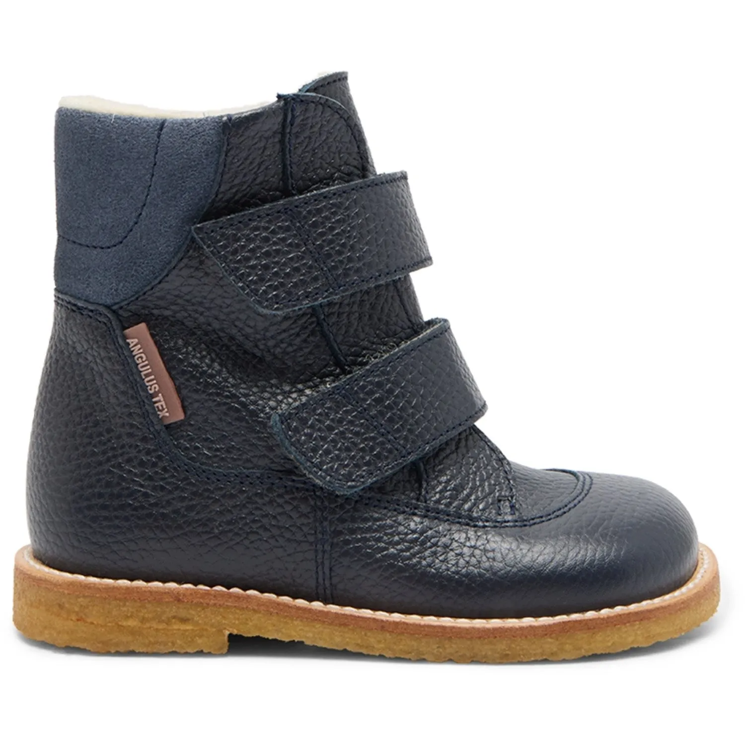 Angulus Navy/Blau FAnd Tex-Stiefel Mittel mit Klettverschluss