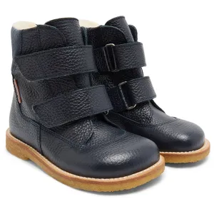 Angulus Navy/Blau FAnd Tex-Stiefel Mittel mit Klettverschluss