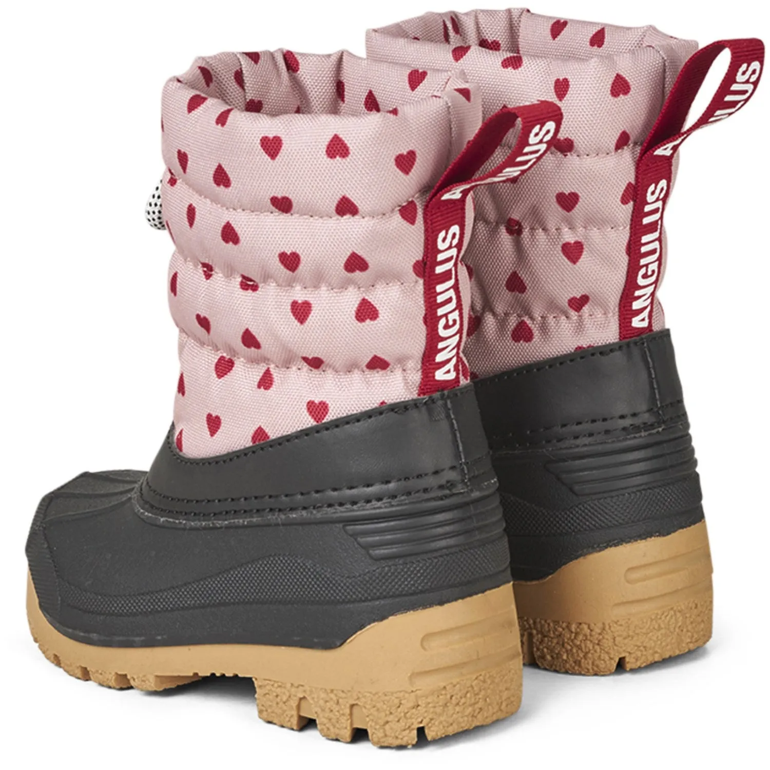 Angulus Rose Hearts Print Thermisch gefütterter Stiefel Mittlere Wollfütterung