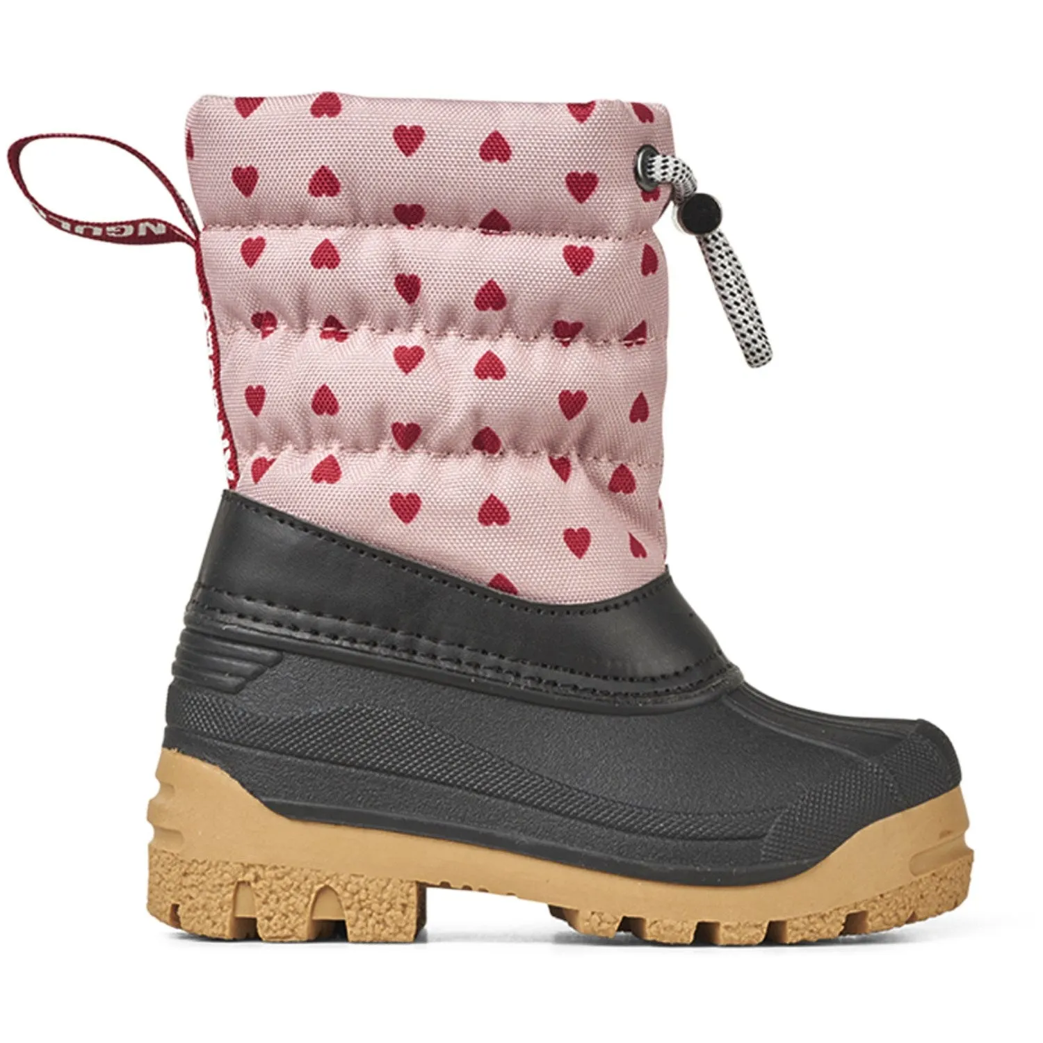 Angulus Rose Hearts Print Thermisch gefütterter Stiefel Mittlere Wollfütterung
