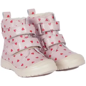 Angulus Rose Hearts Tex-Stiefel Mit Herzprint Und Wollfutter