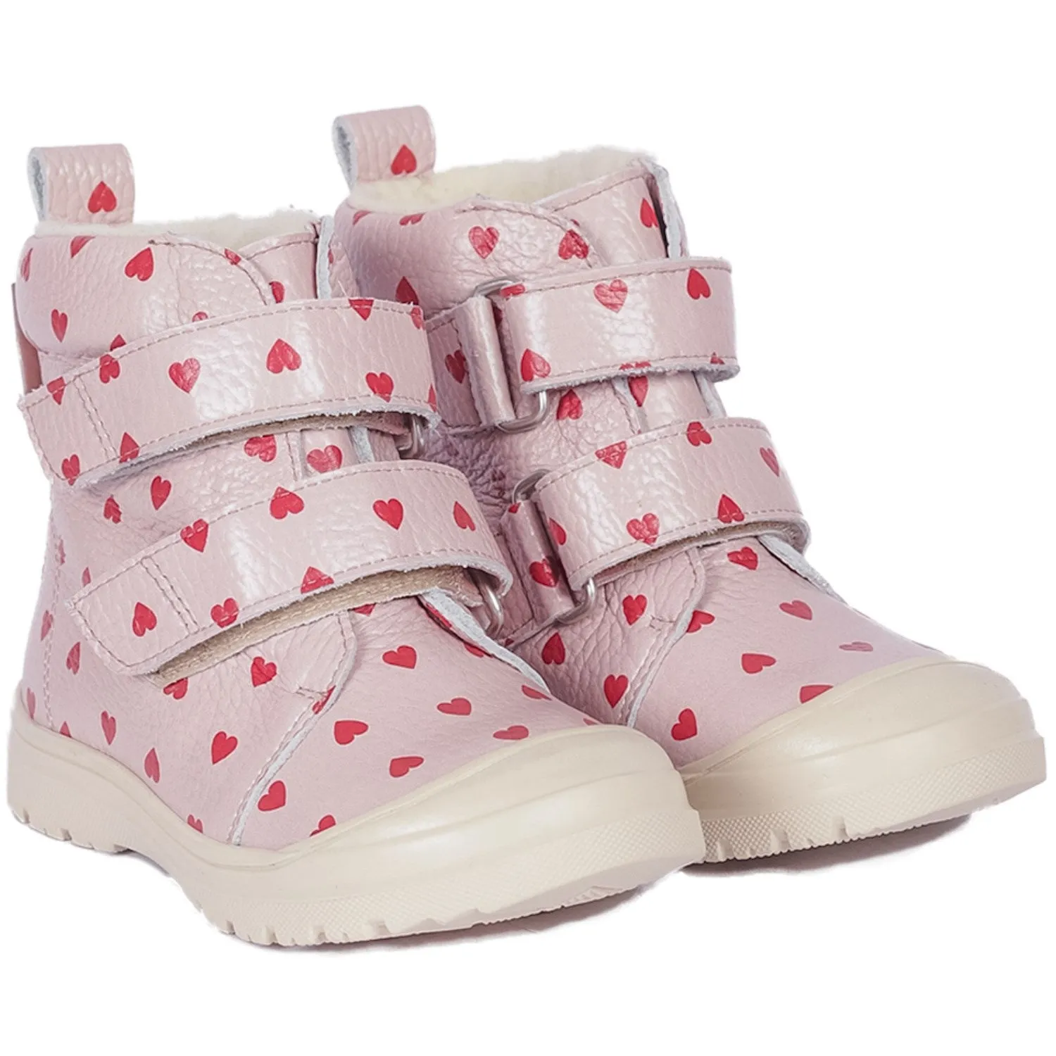 Angulus Rose Hearts Tex-Stiefel Mit Herzprint Und Wollfutter