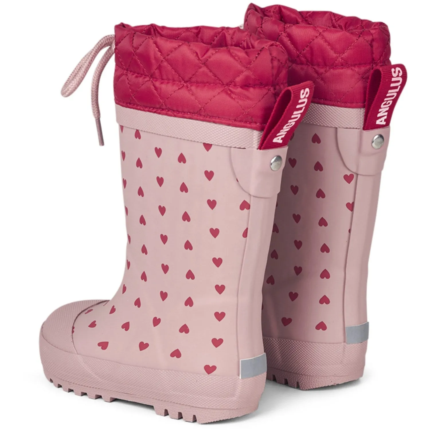 Angulus Rose Hearts/Rote Gummistiefel Mittelwolle