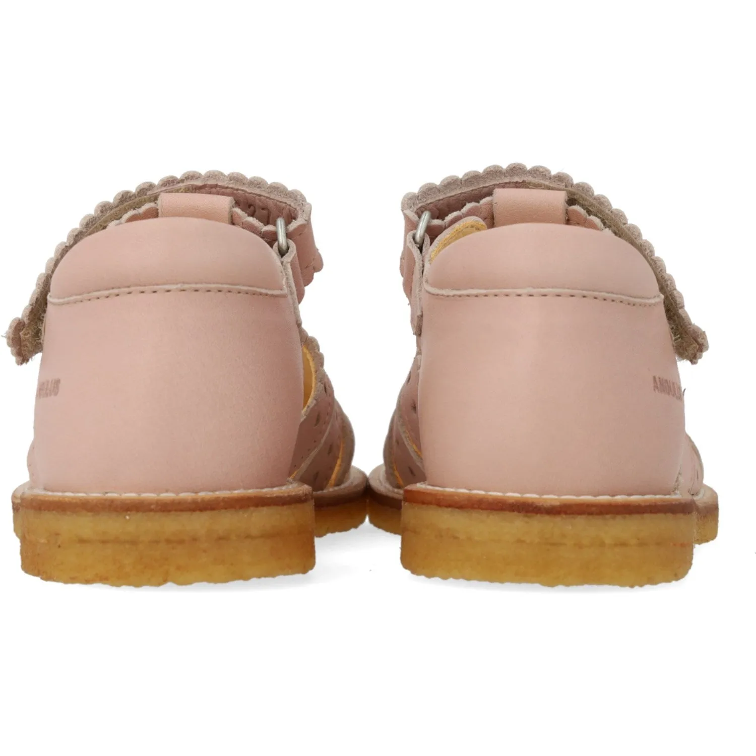 Angulus Rosebud Sandale mit Mini-Herzen und Klettverschluss
